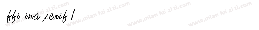 Officina serif ITC p字体转换